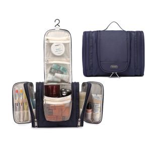 China Girls Double Zipper Polyester Hanging Travel Toiletry Bag wholesale
