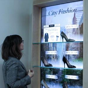 China Shopping Interactive Showcase Display Cabinets Establish Communication wholesale