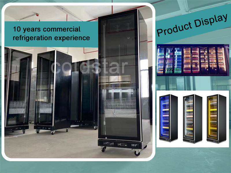 Beer Refrigerator Cool Drink Fridge Glass Door Display Beer Bottle Cooler