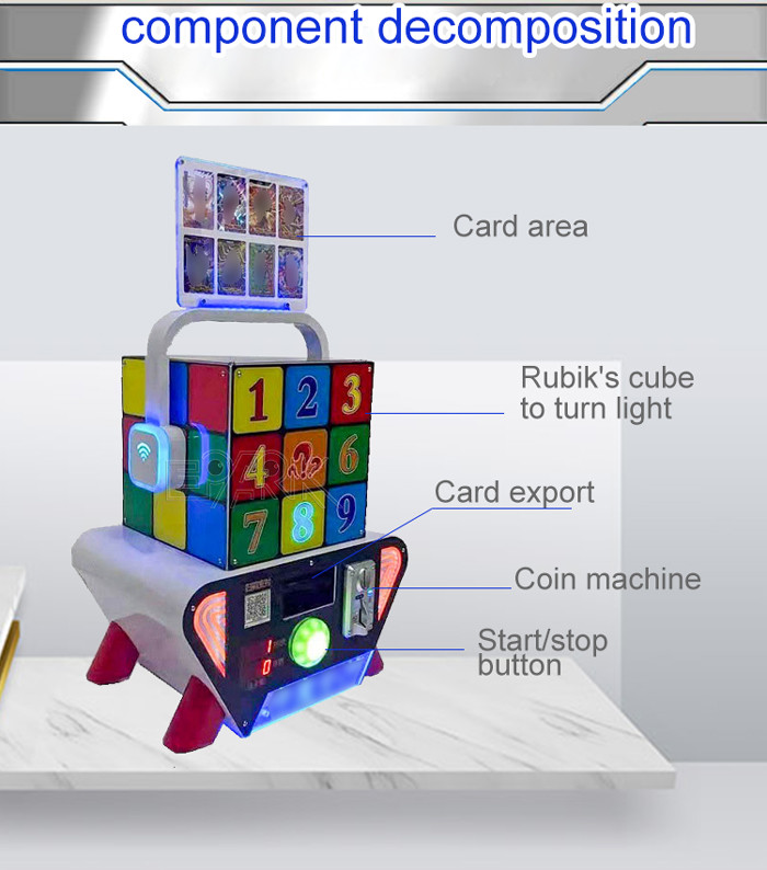 80w Rubik'S Cube Card Vending Machine For Children