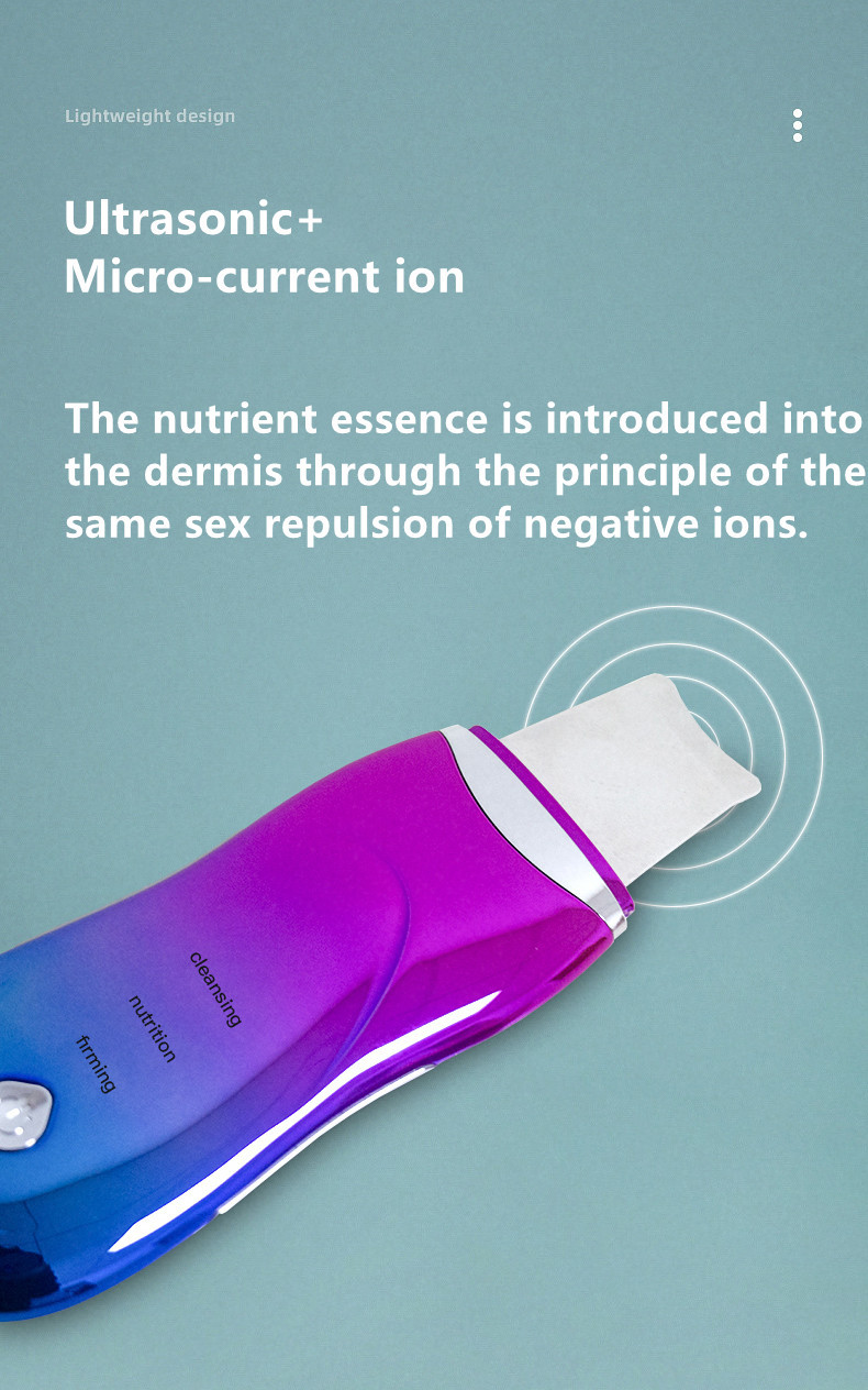Electric Galvanic Ultrasonic Skin Cleanser Rechargeable