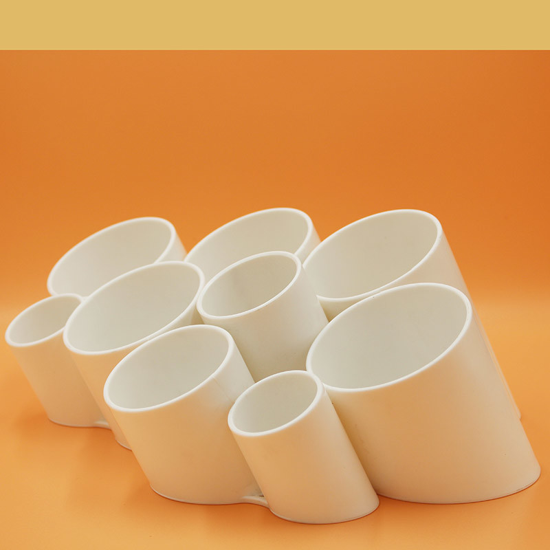 Plastic PP Large Multifunction Desktop Pen Holder 9 Cups Pen Holder