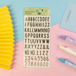 China 3D Relief Vinyl Letter Stickers Drop Plastic PVC Waterproof Sticker wholesale