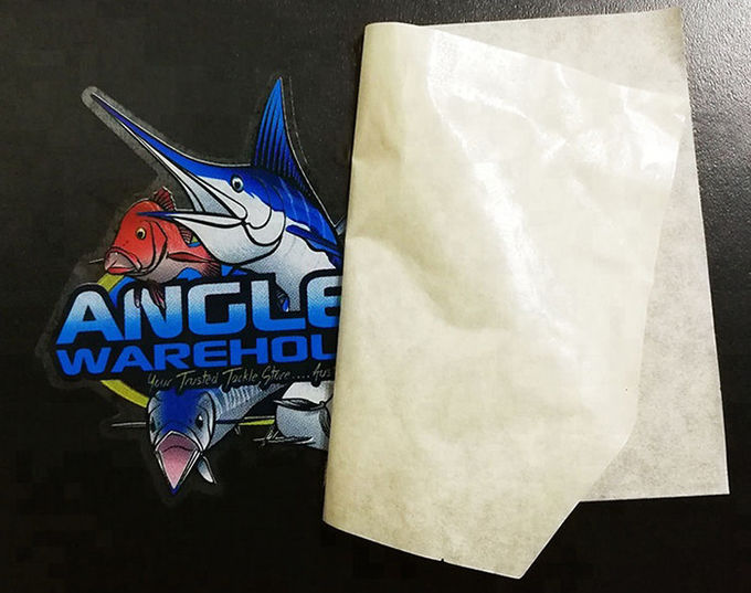 Die cut UV resistant clear PVC material car decal sticker printing