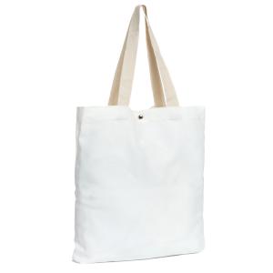 China Fashion Washable Ladies Canvas Tote Bag With Snap Button Closure wholesale