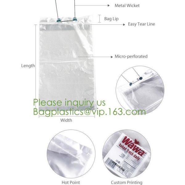 Microperforated PP Material Bakery Bag,hot perforated five layers POF shrink film,Microperforated pof (Polyolefin) shrin