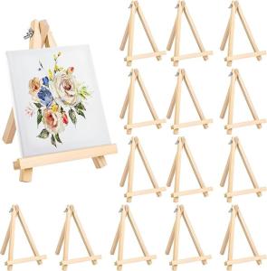 China 9.5 Inch Natural Wooden Easel Stand For Painting , Foldable A Shaped Wooden Art Easel wholesale