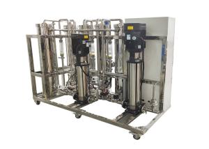 China 1500LPh Stainless Steel Double Stage RO System Water Plant For Ultra Pure Water wholesale