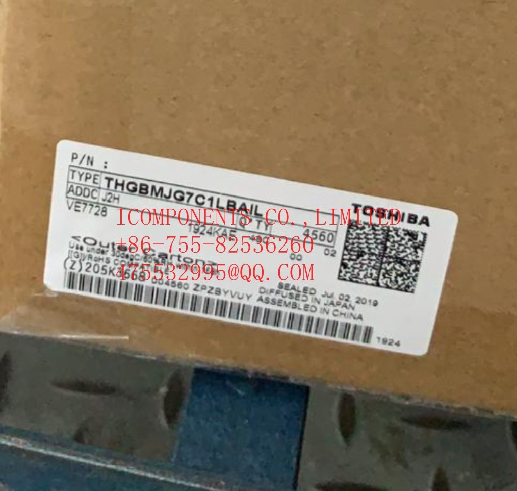 THGBMJG7C1LBAIL TOSHIBA 16GB NAND 15NM EMBEDDED MULTIMEDIA CHIP (EEPROM) (ALT: THGBMJG7C1LBAIL)