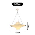 Italian Cream Style LED Pendant Light Designer Dining Simple Acrylic Flying