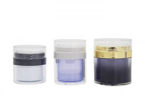 China Cosmetic Packaging PP Airless Jar Including Replaceable 15g 30g 50g wholesale