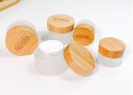 Thickened Bottom 100g Hand Cream Glass Jar Bamboo Cream Jars Eco Friendly
