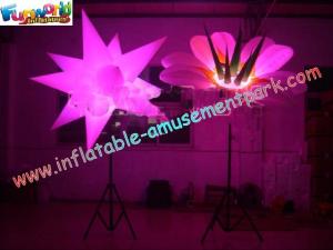 China Star / Flower Inflatable Led Lighting Decoration For Party , 3m High wholesale