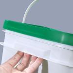 5L 10L 16L 25L Orange Square Plastic Bucket PP Material for Supermarket Food