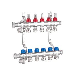 China Distribution 1 Inch Brass Manifold Nickel Plated Forged Brass Body wholesale