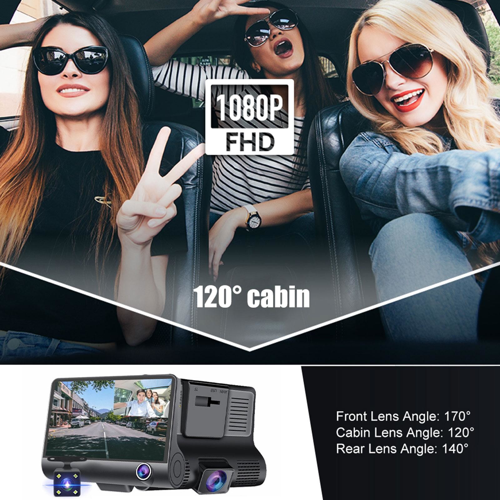 ODM 4" LCD Dash Cam DVR 1080p USB Dashcam Android Dashboard 25FPS
