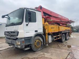 China 2012 Sany 37M Used Concrete Pump Truck with Benz 3341 Chassis in Morocco Country wholesale
