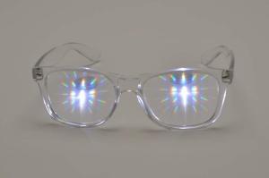 China Hony 3D Fireworks Glasses Clear Frame , PC 3D Glasses wholesale