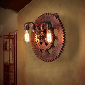 China Corridor restaurant living room bedroom Industry wind Retro loft art wood wall lamp(WH-VR-54) wholesale