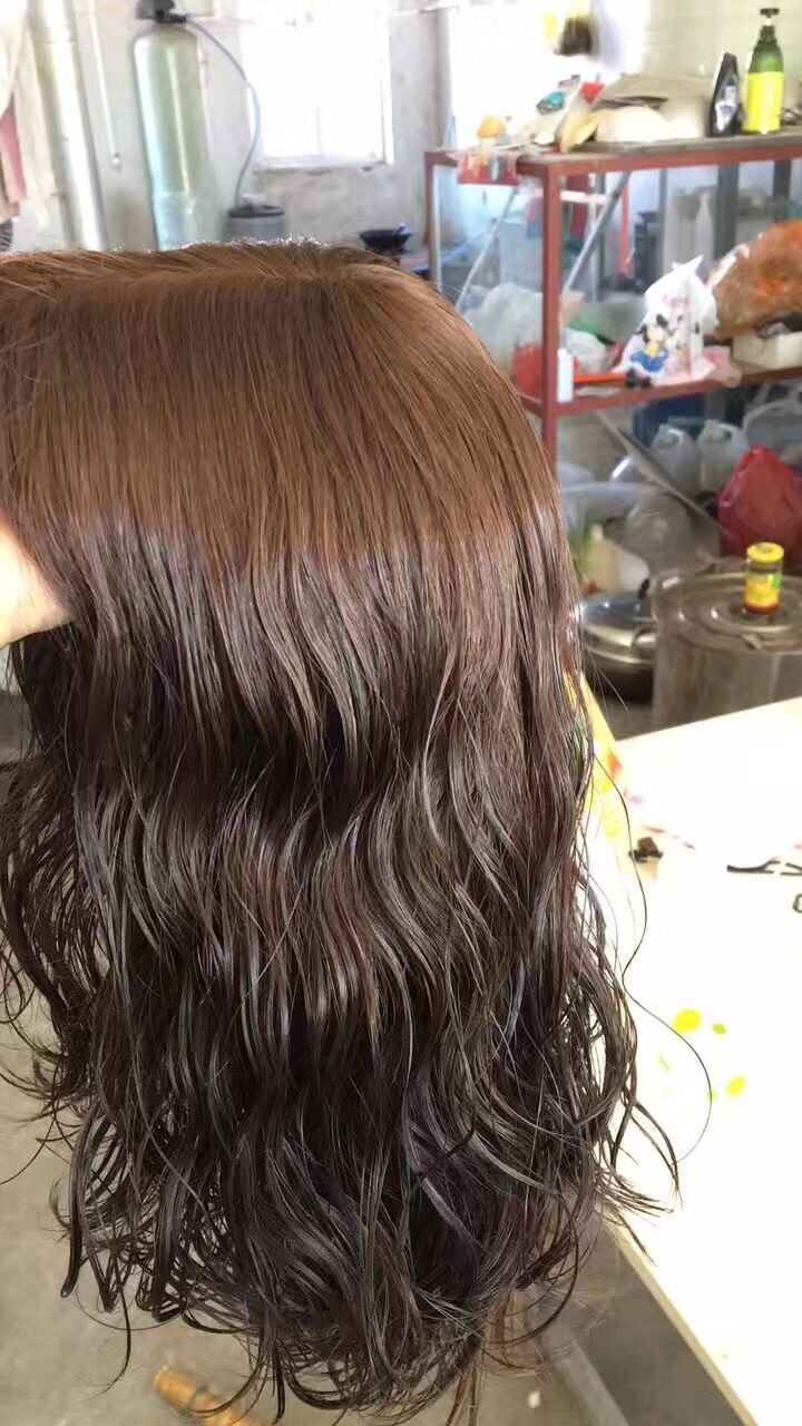 14 Inches European Human Hair Kosher Wigs #4 Body Wave Small Layer In Stock