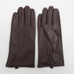 Comfortable Leather Shearling Gloves Elastic Cuff Gloves
