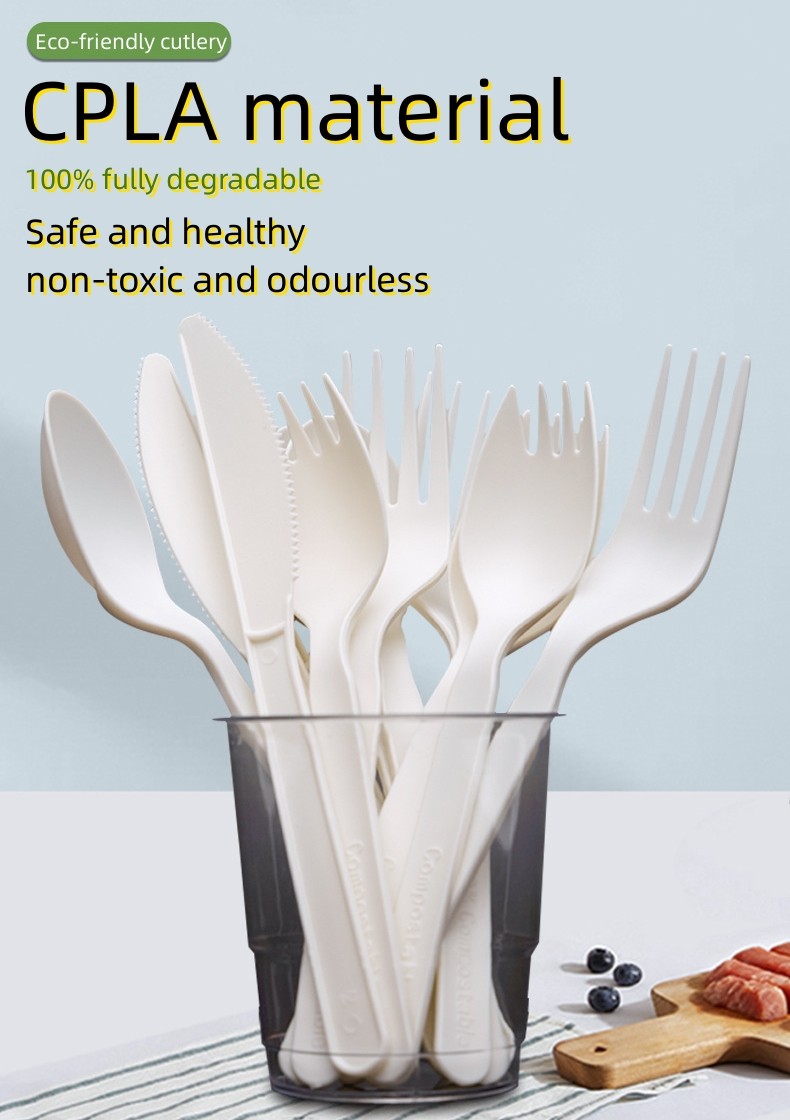 Composatable Biodegradable Free Spoon For Party Restaurant CPLA Disposable Spoon