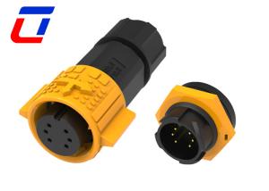 China 120V 6 Pin Waterproof Circular Connector M19 Waterproof Landscape Wire Connectors wholesale
