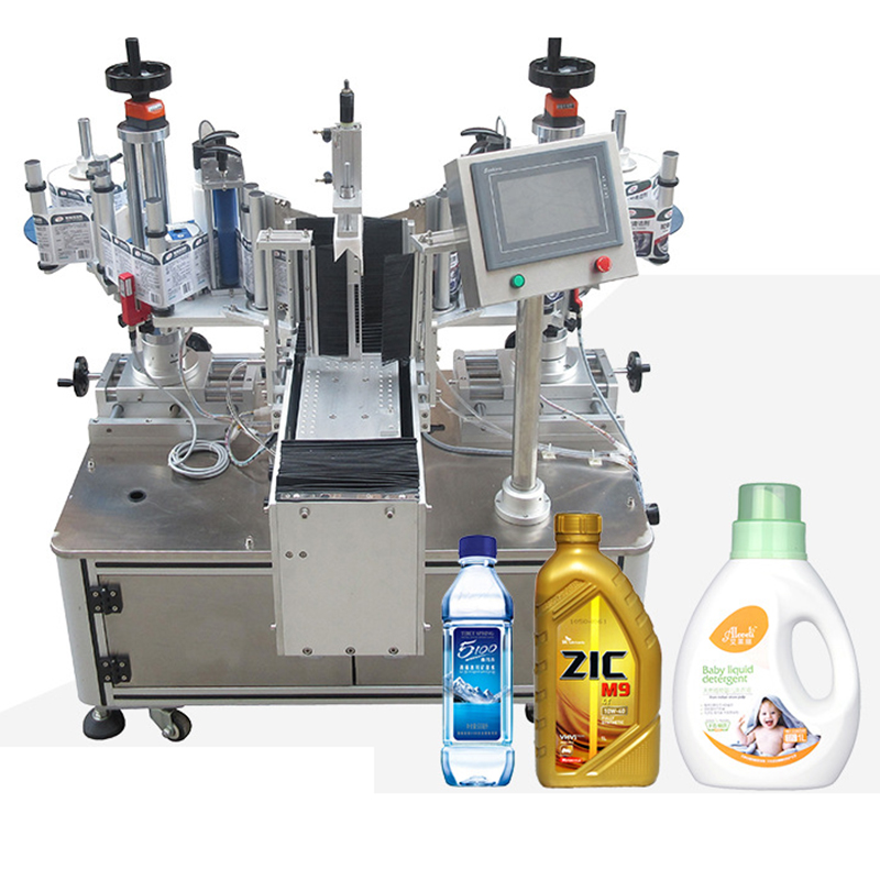 Rotary Bottle Labeling Machine for Double Side Labeling of Round and Square Bottles