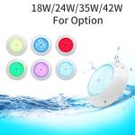 Underwater 18W 35W Concrete Pool Light Surface Mounted Remote Control