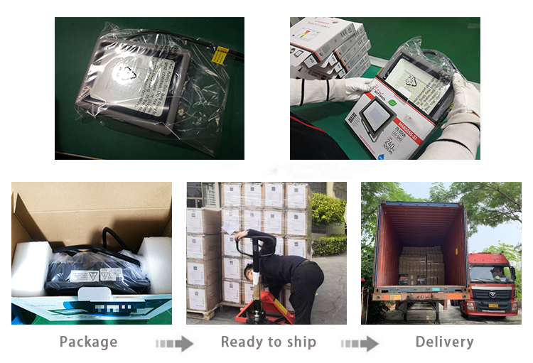 10000 Lumens Reflectores IP65 Outdoor Water Discharge 12 volt 100w Solar Flood Light