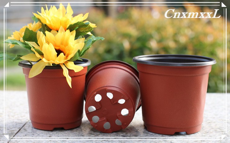 high-quality hydroponic fresh flower pot pp double color plastic flower pot with competitive price.