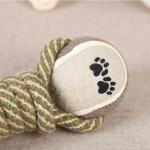 Tennis Balls Nylon Rope Dumbbell Dog Toy