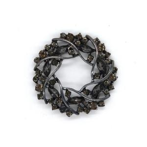 China Woman Vintage Rhinestone Shoe Clips 50*45mm With Elegant Appearance wholesale
