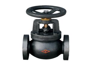 China JIS KS Cast Iron Flanged Globe Valve Black Medium Water Steam Electric wholesale