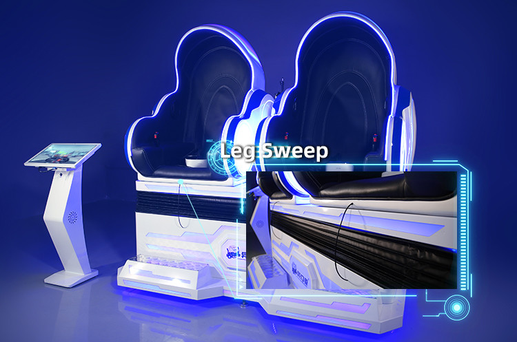 9D Kids Game VR Simulator Double Seats Virtual Reality Egg Chair For Amusement Park