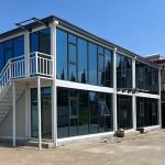 Modular Luxury Container Restaurant Galvanized Steel Prefab House Container