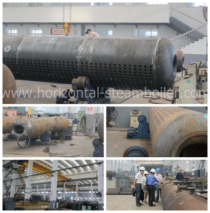 Horizontal Chain Grate Coal Fired Steam Boiler Low Fuel Consuming SGS Approved