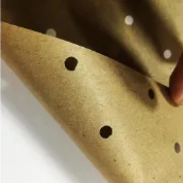 100gsm Cutting Bed Punching Perforated Kraft Paper With Round Hole Recycled Pulp Style