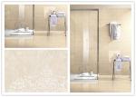 Cream Beige Marble Glazed Porcelain Tile Heat Insulation Antibacteria