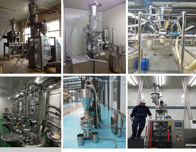 GMP Standard Stainless Steel Bulk Solids Powder Granule Vacuum Conveyor