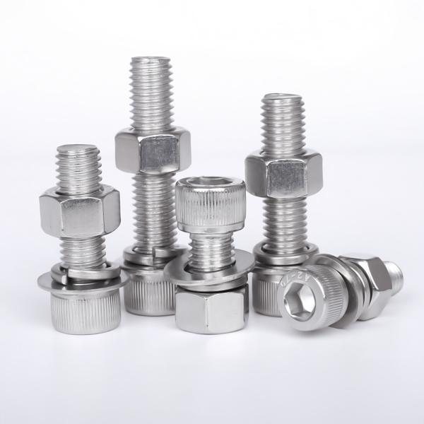 Stainless Steel Hex Head Screws / 316 Stainless Steel Screws Plain Black Oxide