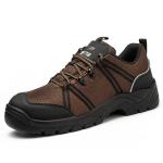 Summer Men'S Flying Knit Industrial Footwear Steel Plate Steel Toe Work Shoes
