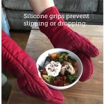 Heat Resistant Silicone Oven Mitts And Pot Holders CU Approved