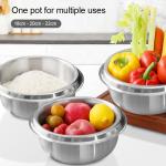 High Quality Food Cooking Pot 304 Stainless Steel 18cm 20cm 22cm Restaurant