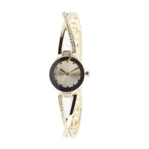 China Japan Movt Alloy Quartz Lady Wrist Watch Stainless Steel Back Water Resistant wholesale