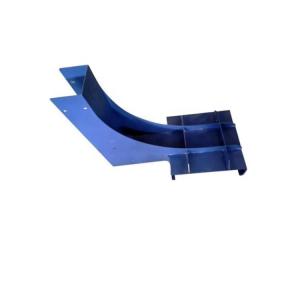 China Precision Sheet Metal Fabrication , CNC Bending Metal Laser Cut Parts Blue Powder Painted wholesale