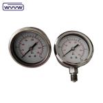 Precision Industrial Measurement Tool Liquid Filled Pressure Gauge Acrylic