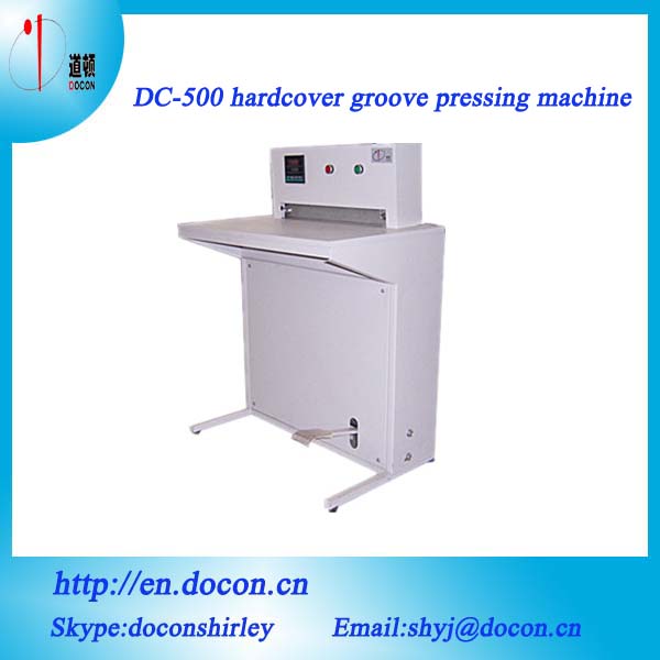 DC-500 hardcover groove press machine