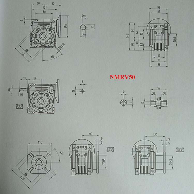 Planetary Helical Bevel Worm Speed Reducer Gearbox Transmission
