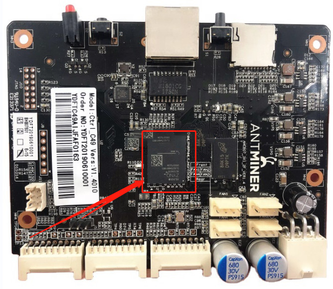 XC7Z007S TZ6668 Asic Miner Control Board XC7Z010 For CPU T2T S9 S17